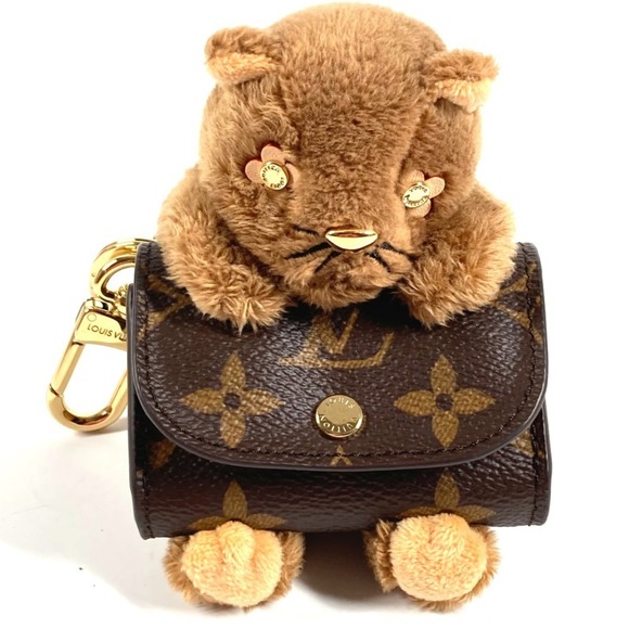 LOUIS VUITTON Accessories - LOUIS VUITTON M01561 Monogram Cat Accessory Bag Charm - LV Cute Keychain Canv...